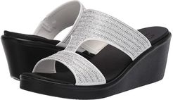 Rumble On - Bling Gal (White/Silver) Women's  Shoes