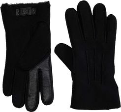 Contrast Water Resistant Sheepskin Tech Gloves (Black) Extreme Cold Weather Gloves