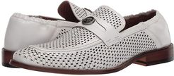 Belmiro Moe Toe Bit Slip-On (White) Men's Shoes