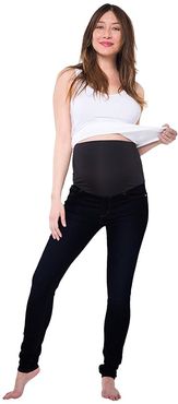 Soho Maternity Over the Belly Skinny Denim in Black (Black) Women's Jeans