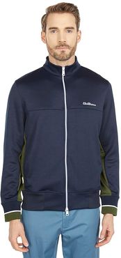 Tricot Zip-Up Track Jacket (Navy Blazer) Men's Clothing