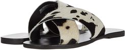 Total Relaxation (Black Cow Print) Women's Sandals