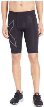 MCS Run Compression Shorts (Black/Black Reflective) Men's Shorts