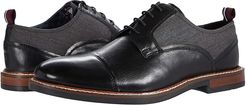 Birk Cap Toe (Black Leather) Men's Shoes