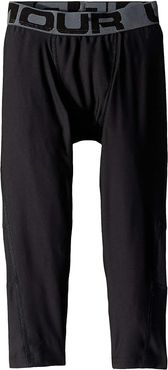 Armour HeatGear(r) 3/4 Leggings (Big Kids) (Black/Pitch Gray) Boy's Casual Pants