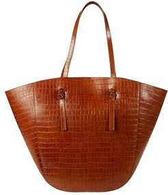 Katia Winged Tote with Knot (Tobacco) Handbags