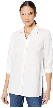 Coastalina Long Sleeve Shirt (White) Women's Clothing