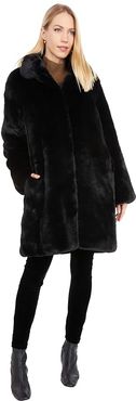 Turner Faux Fur Coat (Black) Women's Coat