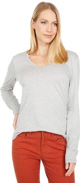 Marley II Long Sleeve Tee (Heather Grey) Women's Clothing