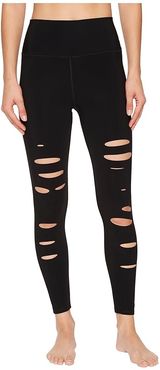 7/8 Ripped Warrior (Black) Women's Casual Pants