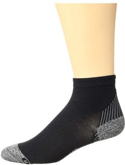 Plantar Fasciitis Relief Light Cushion Quarter (Black) Quarter Length Socks Shoes