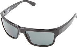 Frazier (Happy Lens) (Black - Happy Grey Green Polar) Sport Sunglasses