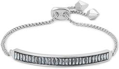 Jack Delicate Chain Bracelet (Rhodium/Gray Crystal) Bracelet