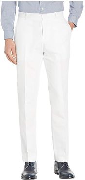 Modern Fit Linen Dress Pants (Bright White) Men's Dress Pants