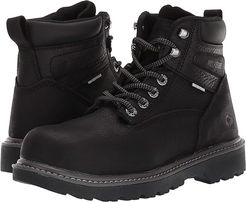 Floorhand Steel Toe 6 Work Boot (Black) Women's Boots