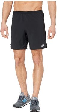 Impact Run 7-Inch Shorts (Black) Men's Shorts