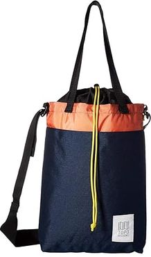 Cinch Tote (Navy/Coral) Tote Handbags