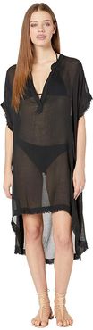 Found Love Dress Cover-Up (Black Pebble) Women's Swimwear