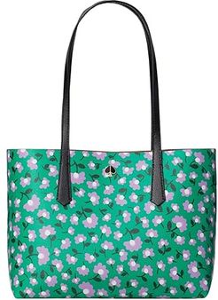 Molly Party Floral Small Tote (Green Multi) Bags