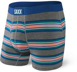 Ultra Boxer Fly (Grey Banner Stripe) Men's Underwear