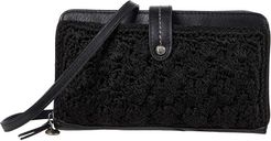 Iris Crochet Smartphone Crossbody (Black Malia Weave) Handbags