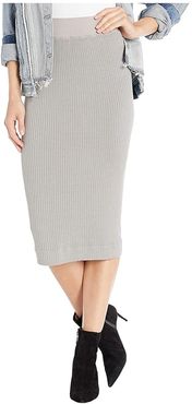 Midi Pencil Skirt (Nickel) Women's Skirt