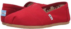Classic Alpargata (Red Canvas) Women's Slip on  Shoes