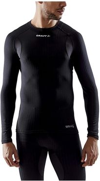 Active Extreme X Crew Neck Long Sleeve (Black) Men's Clothing