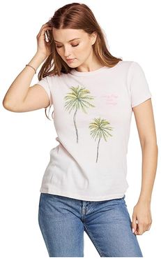 Sunny Days, Sunrays Gauzy Cotton Jersey Tee (Salt) Women's Clothing