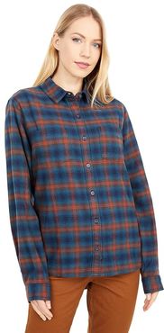 Stevie Flannel Classic Fit (Crater Navy) Women's Clothing