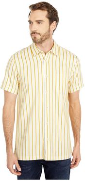 Short Sleeve Shirt in Structured Stripe (Combo B) Men's Clothing