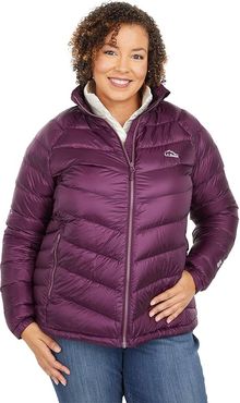 Plus Size Ultralight 850 Down Jacket (Royal Plum) Women's Clothing