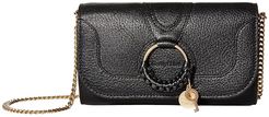 Hana Phone Wallet Crossbody (Black) Handbags