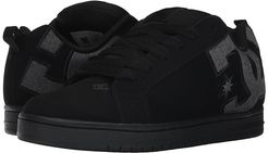 Court Graffik SE (Black Destroy Wash) Men's Skate Shoes
