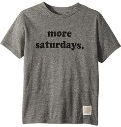 More Saturdays Tri-blend Short Sleeve Tee (Big Kids) (Streaky Grey) Boy's T Shirt