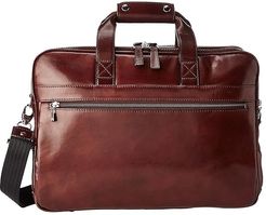 Old Leather Collection - Stringer Bag (Dark Brown Leather) Briefcase Bags