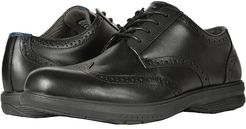 Maclin Street Wing Tip Oxford with KORE Slip Resistant Walking Comfort Technology (Black) Men's Lace Up Wing Tip Shoes