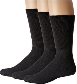 Uniform Crew 3-Pair Pack (Black) Crew Cut Socks Shoes