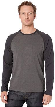 Baseball Raglan (Charcoal Heather) Men's Clothing