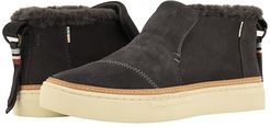 Paxton Water-Resistant Slip-Ons (Forged Iron Suede/Faux Fur) Women's Slip on  Shoes