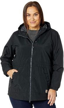 Plus Size OC221 RD Lightweight Coat (Black) Women's Clothing