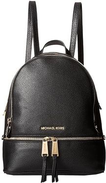 Rhea Zip Medium Backpack (Black) Backpack Bags