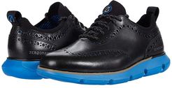 4.Zerogrand Oxford (Black/Electric Blue Lemonade) Men's Shoes