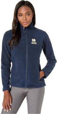 Notre Dame Fighting Irish CLG Give and Go II Full Zip Fleece Jacket (Collegiate Navy) Women's Fleece
