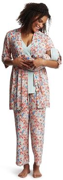 Analise Maternity/Nursing Mommy Me Five-Piece PJ Set (Posy) Women's Pajama Sets