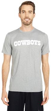 Dallas Cowboys Nike Wordmark Legend T-Shirt (Dark Grey Heather) Men's Clothing