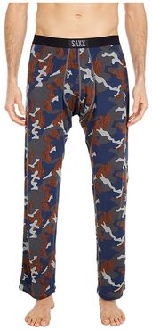 Sleepwalker Pants with Ball Park Pouch (Navy Wood Grain Camo) Men's Pajama