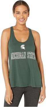 Michigan State Spartans Eco(r) Swing Tank Top (Dark Green 4) Women's Sleeveless