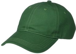 Side Croc Twill Leather Strapback Cap (Green) Baseball Caps