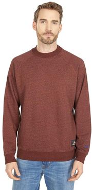 Melange Crew Neck Sweat with Raglan Sleeve (Combo B) Men's Clothing